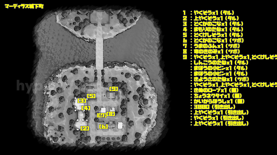 ドラクエ7リメイク DQ7R マーディラス城下町 マップ画像