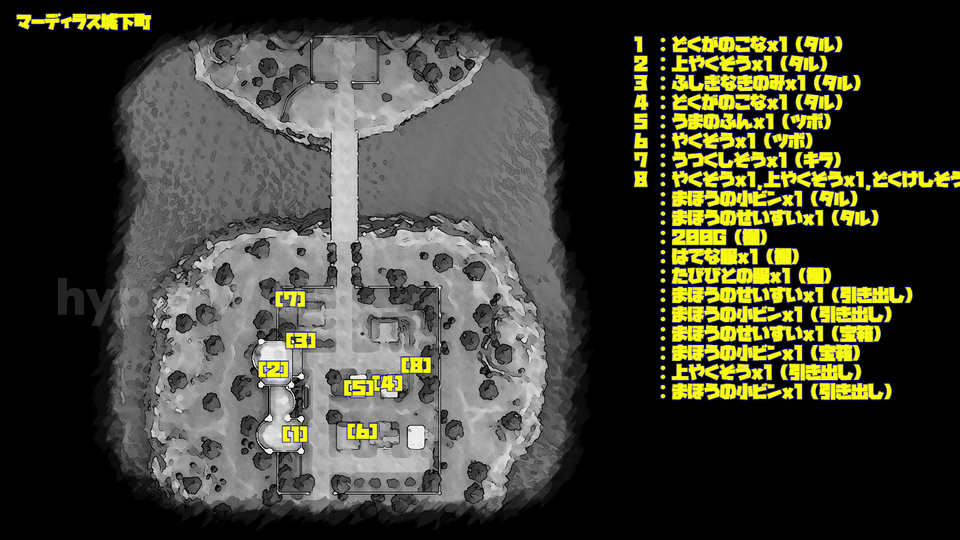 ドラクエ7リメイク DQ7R マーディラス城下町 マップ画像