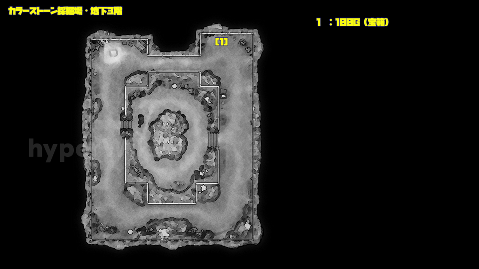 ドラクエ7リメイク DQ7R カラーストーン採掘場・地下3階 マップ画像