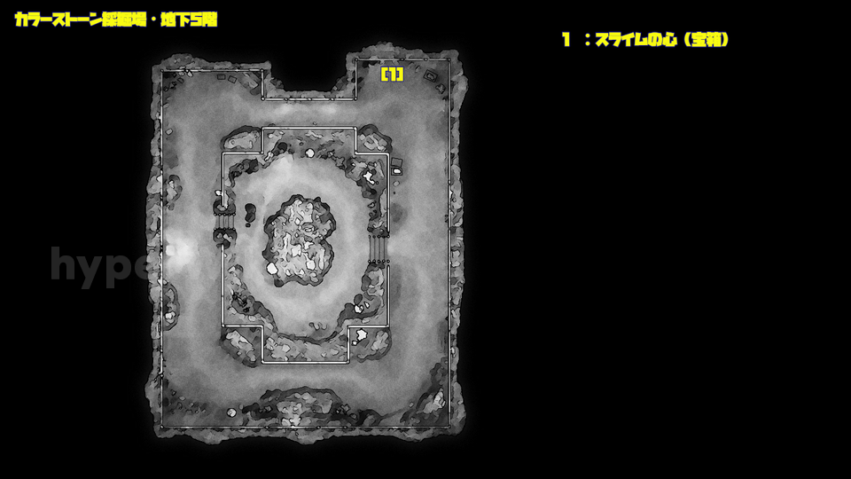 ドラクエ7リメイク DQ7R カラーストーン採掘場・地下5階 マップ画像