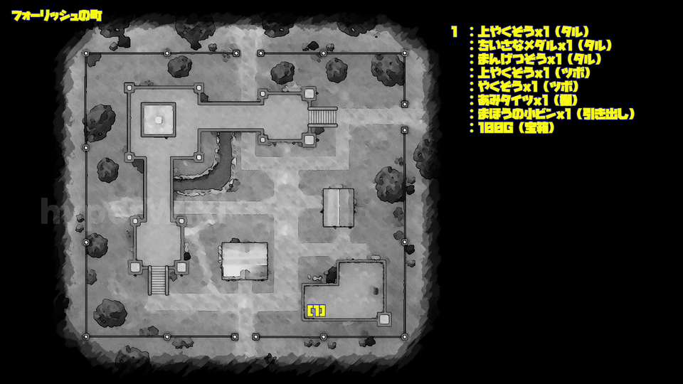 ドラクエ7リメイク DQ7R フォーリッシュの町 マップ画像