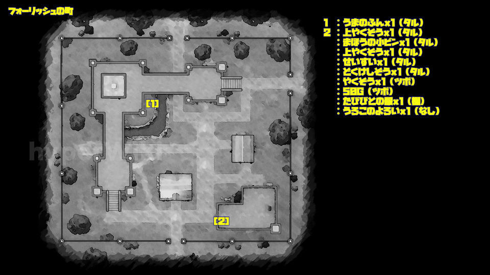 ドラクエ7リメイク DQ7R フォーリッシュの町 マップ画像